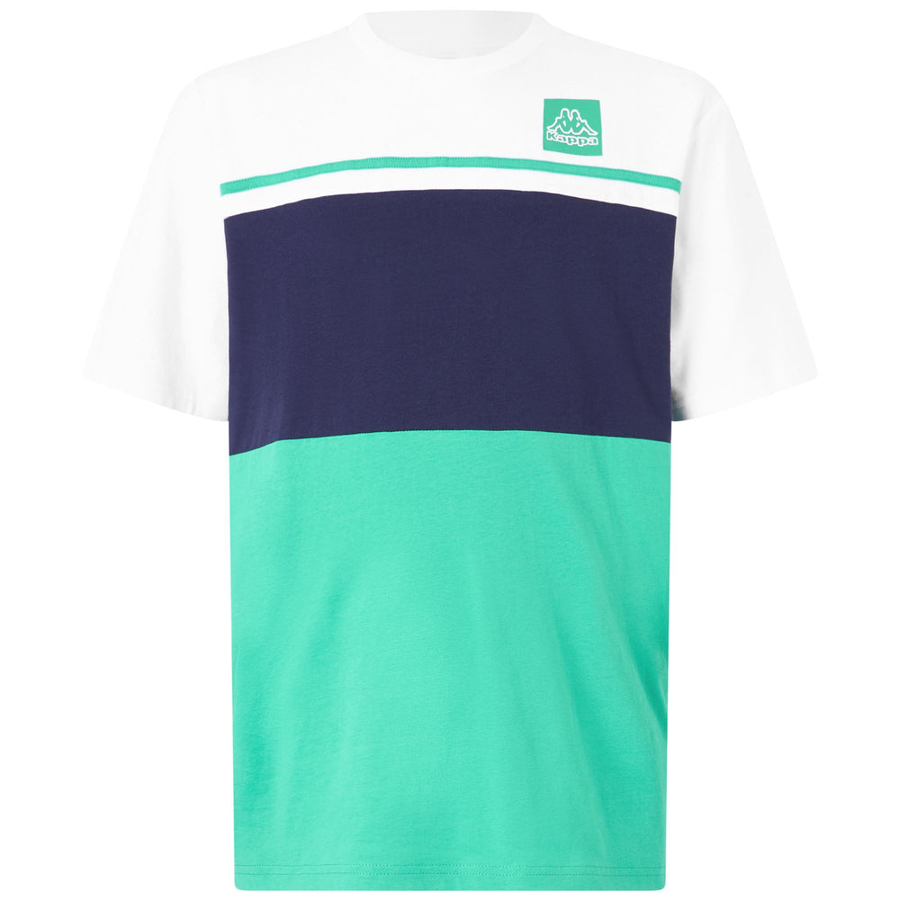 Camiseta de corte regular para hombre en color verde marino con logotipo de Kappa 02