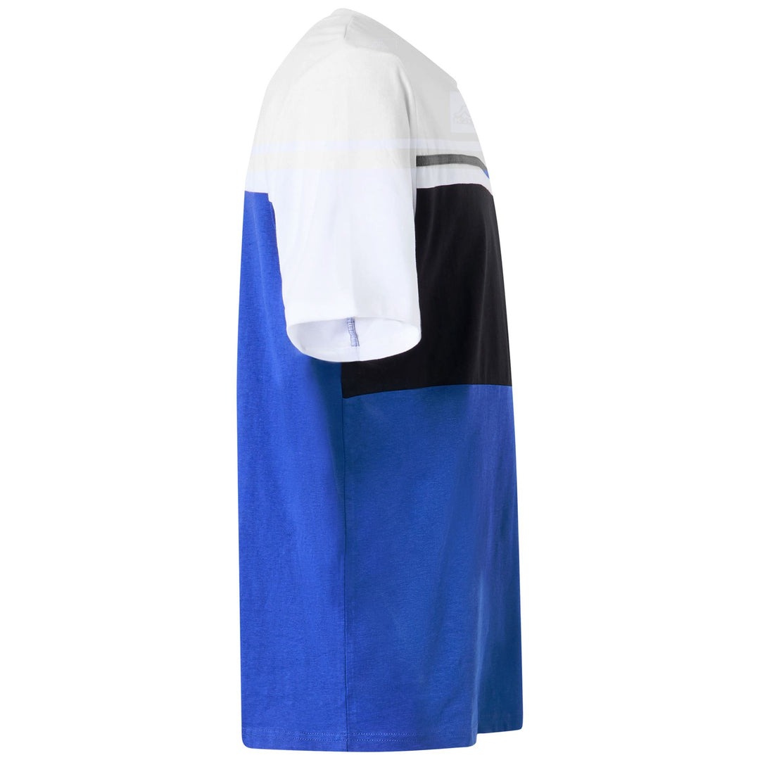 Camiseta deportiva azul rey de cuello redondo para hombre con logotipo de Omini main