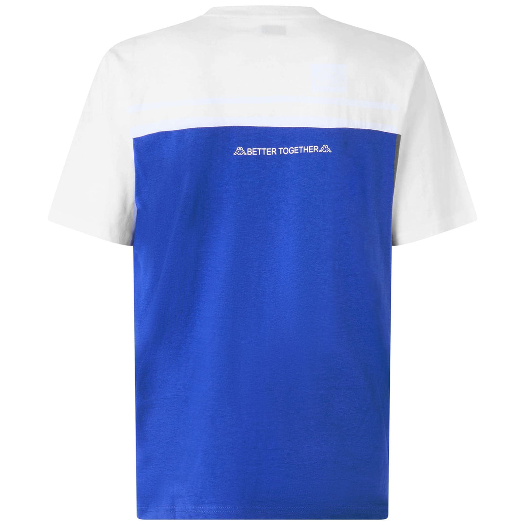 Camiseta deportiva azul rey de cuello redondo para hombre con logotipo de Omini main