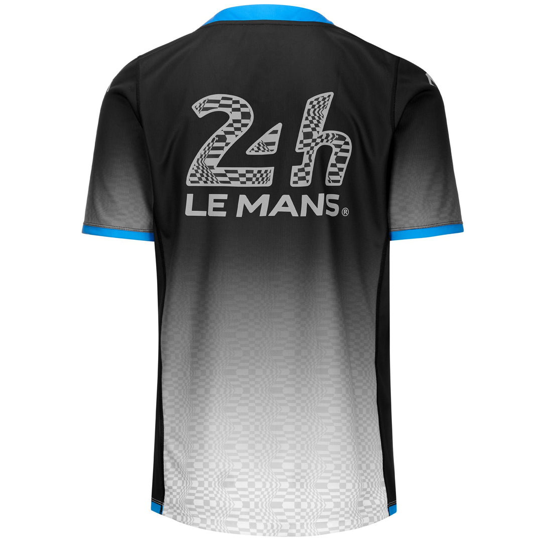 Black White Men's Active Shirt with Recycled Fabric main