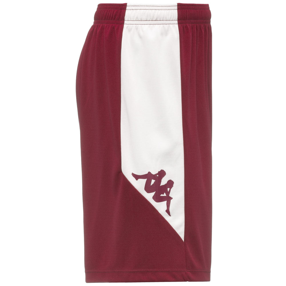 Red men's Football Training Shorts in Recycled Fabric 02
