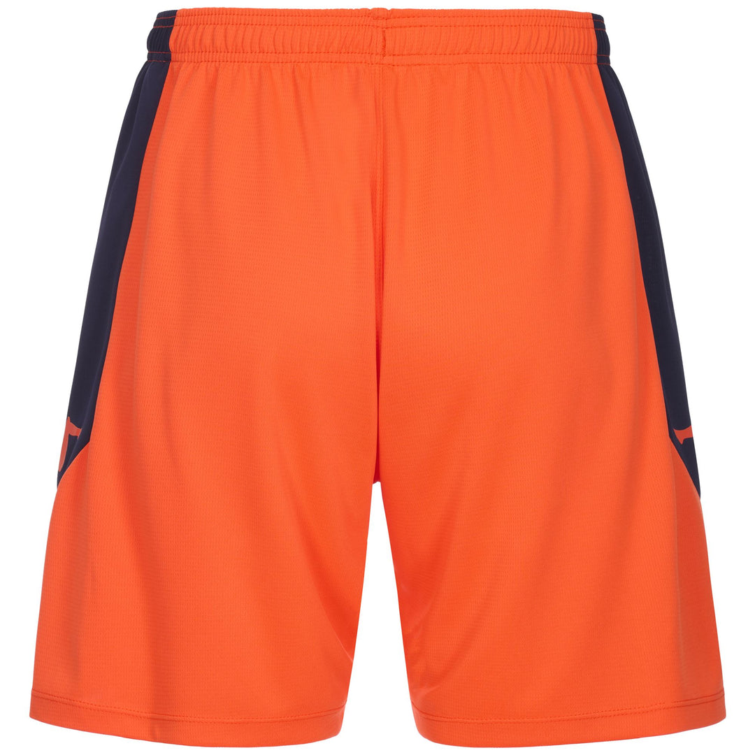 Pantaloncini da calcio unisex arancioni a vestibilità regolare in tessuto riciclato testurizzato. main