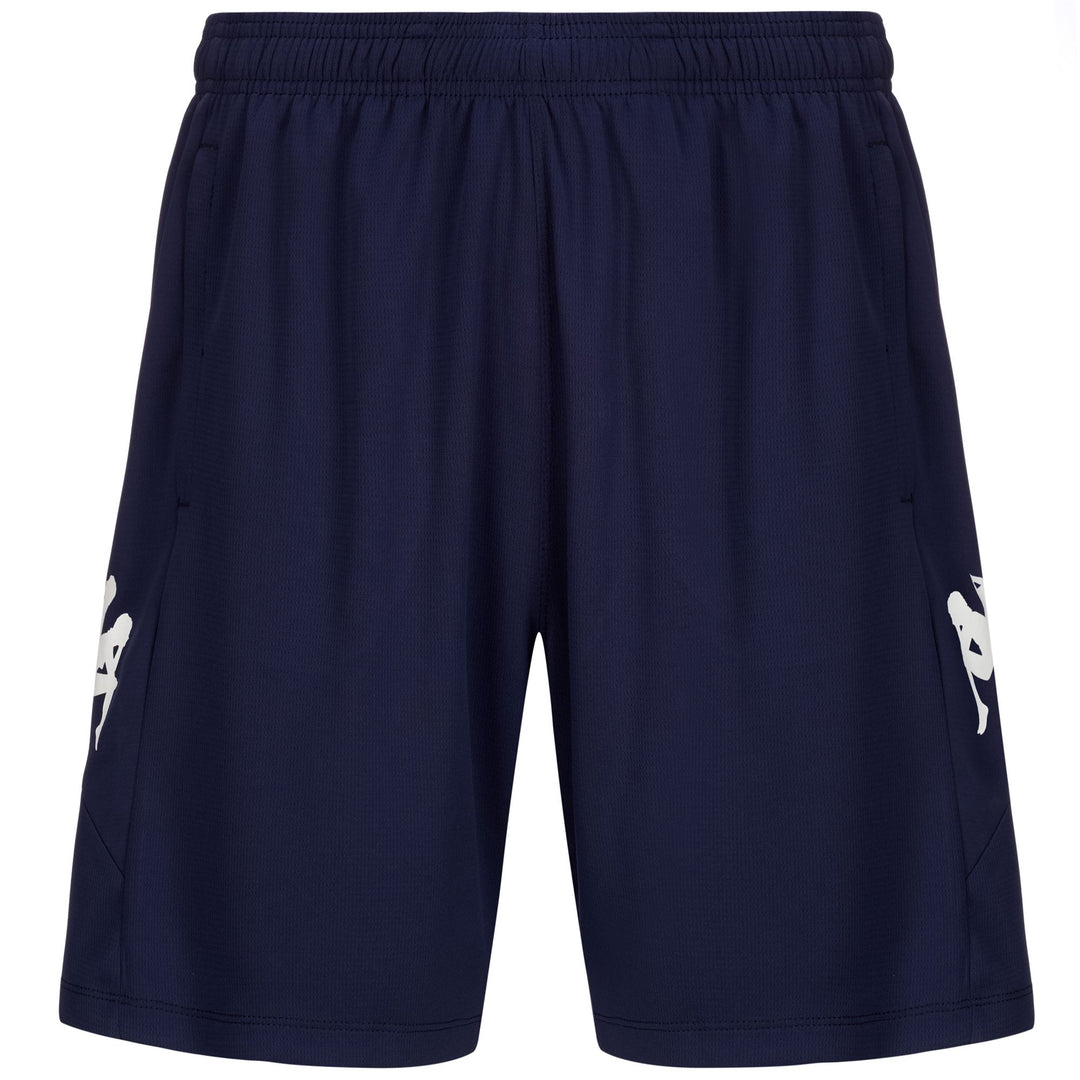 Blue marine Men's Training Shorts with Zippered Pockets 01