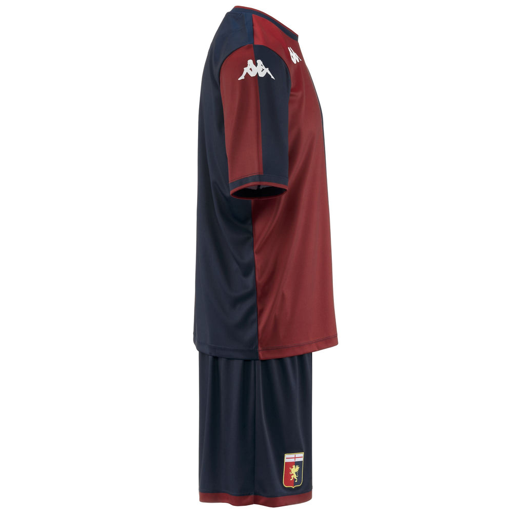 Red Blue Men's Football Set with Shorts and T-Shirt 02