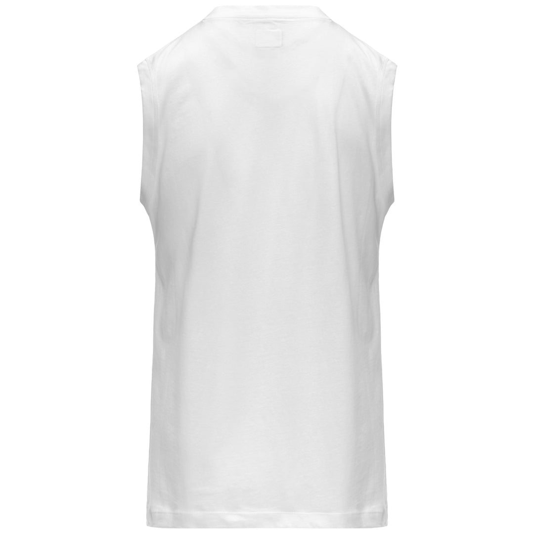 White Men's Training Tank Top with Round Neck main