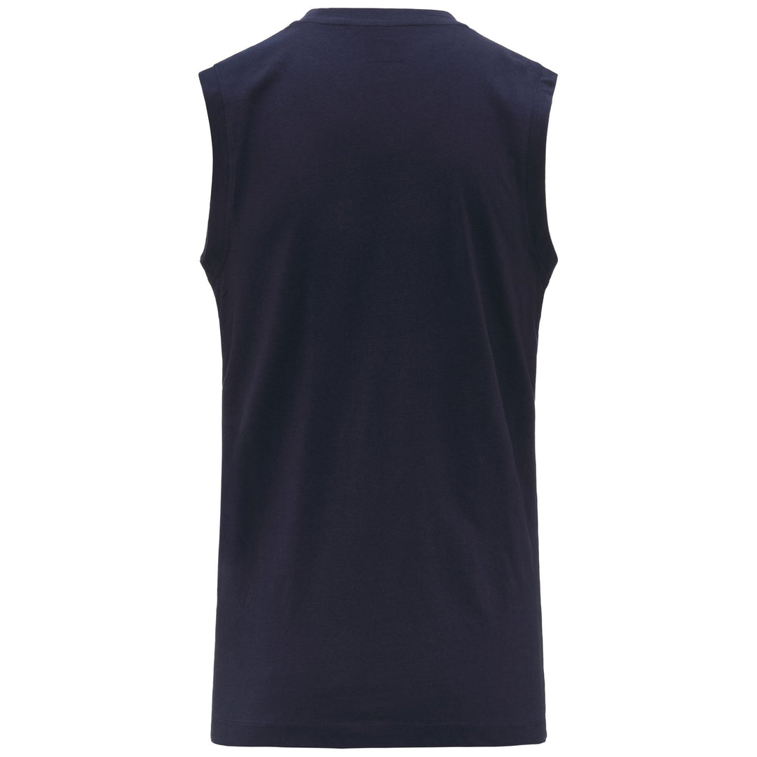 Canotta da allenamento in cotone blu da uomo main