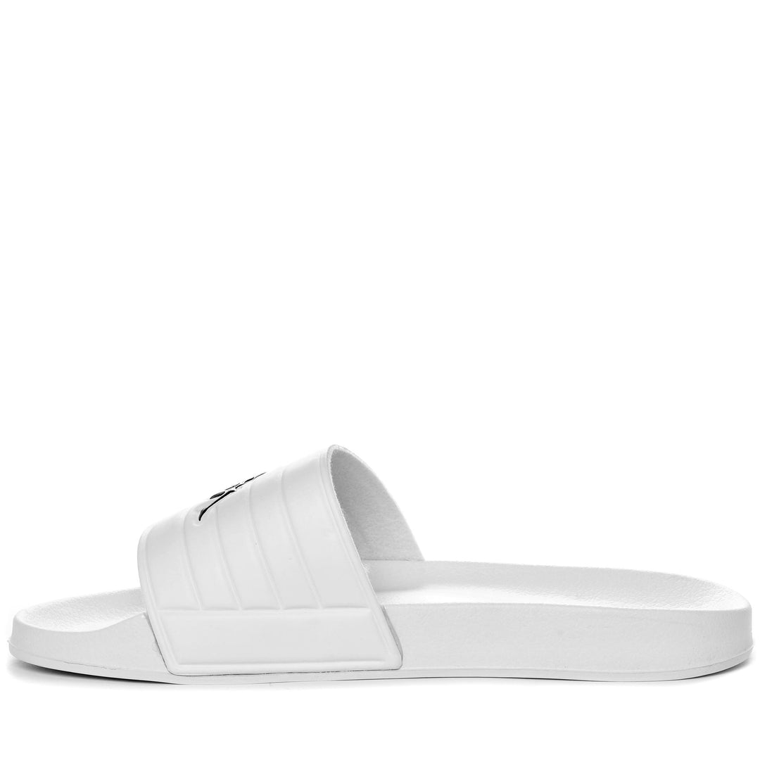 Grey Unisex Stripe Flip-Flops with Synthetic Upper and EVA Outsole main