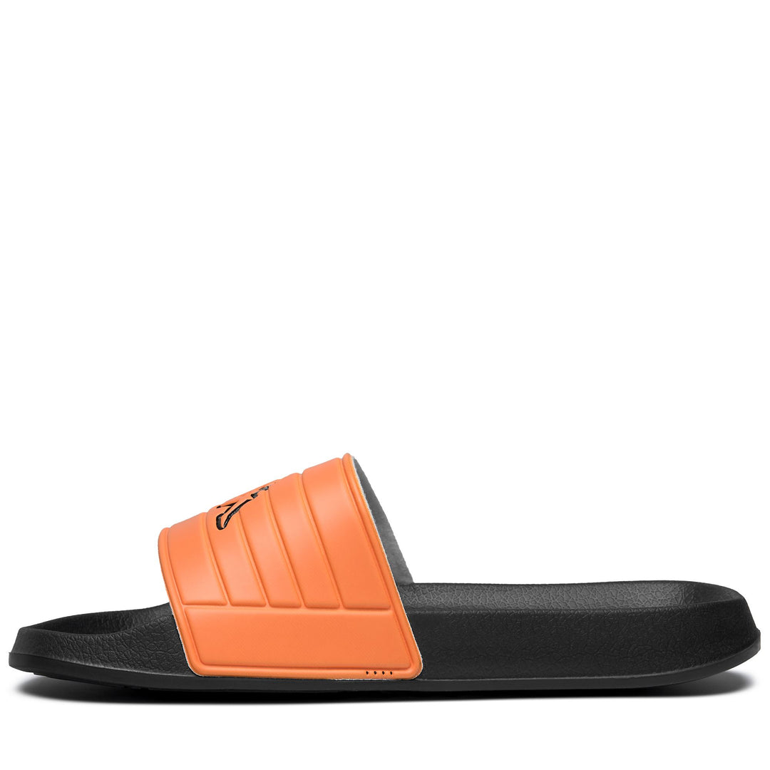 Infradito da nuoto unisex nere e arancioni con tomaia sintetica main
