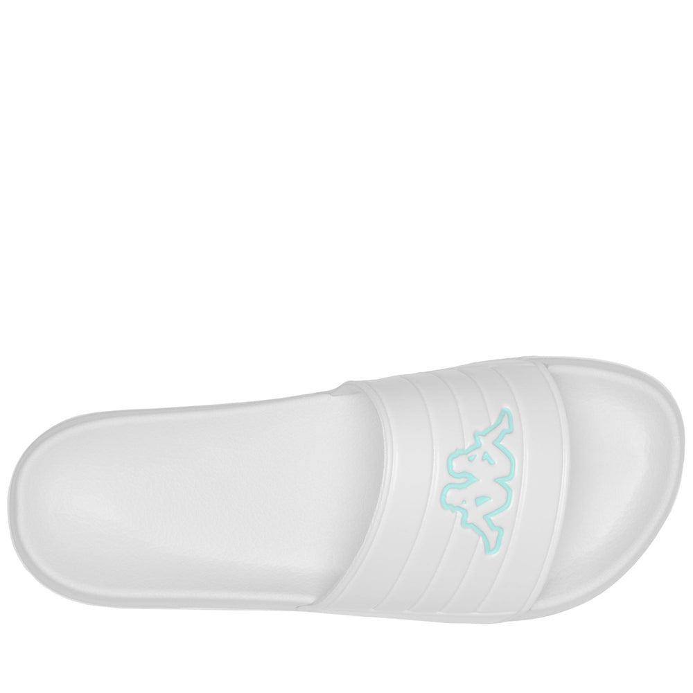 Grey and Green Unisex Swimming Flip-Flops with Synthetic Upper 02