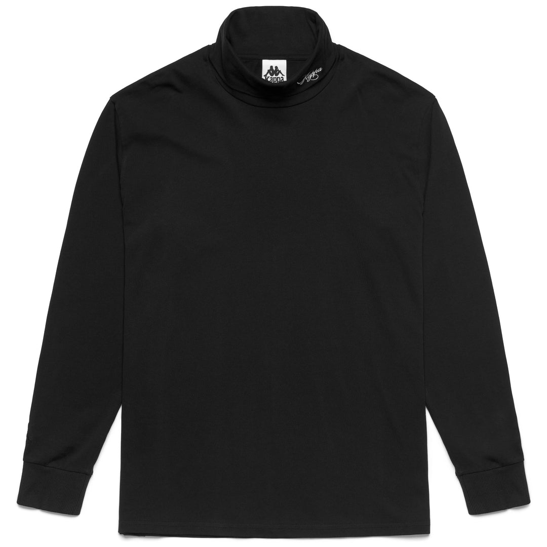Black and White Men's Long Sleeve Turtle Neck T-Shirt from Kappa main