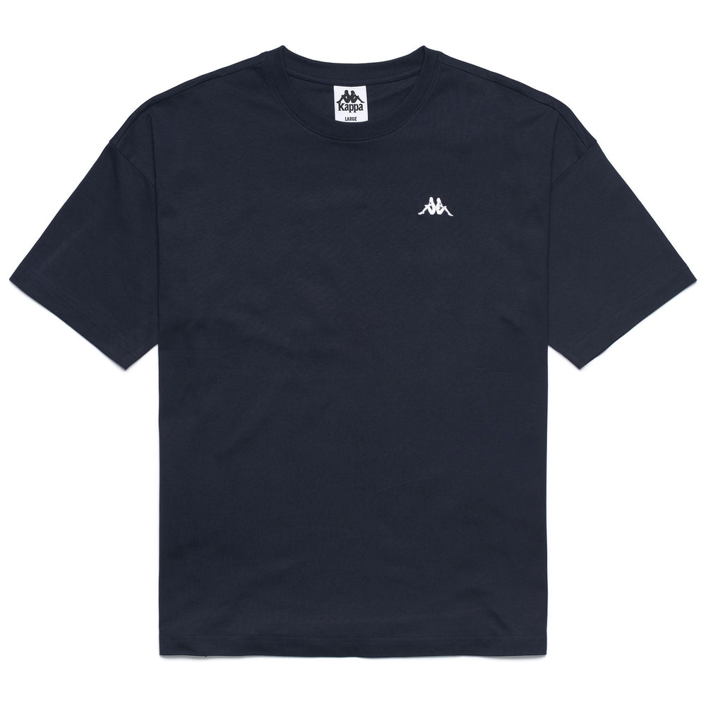 Blue iris Men's Organic Cotton Oversized T-Shirt with Logo 02