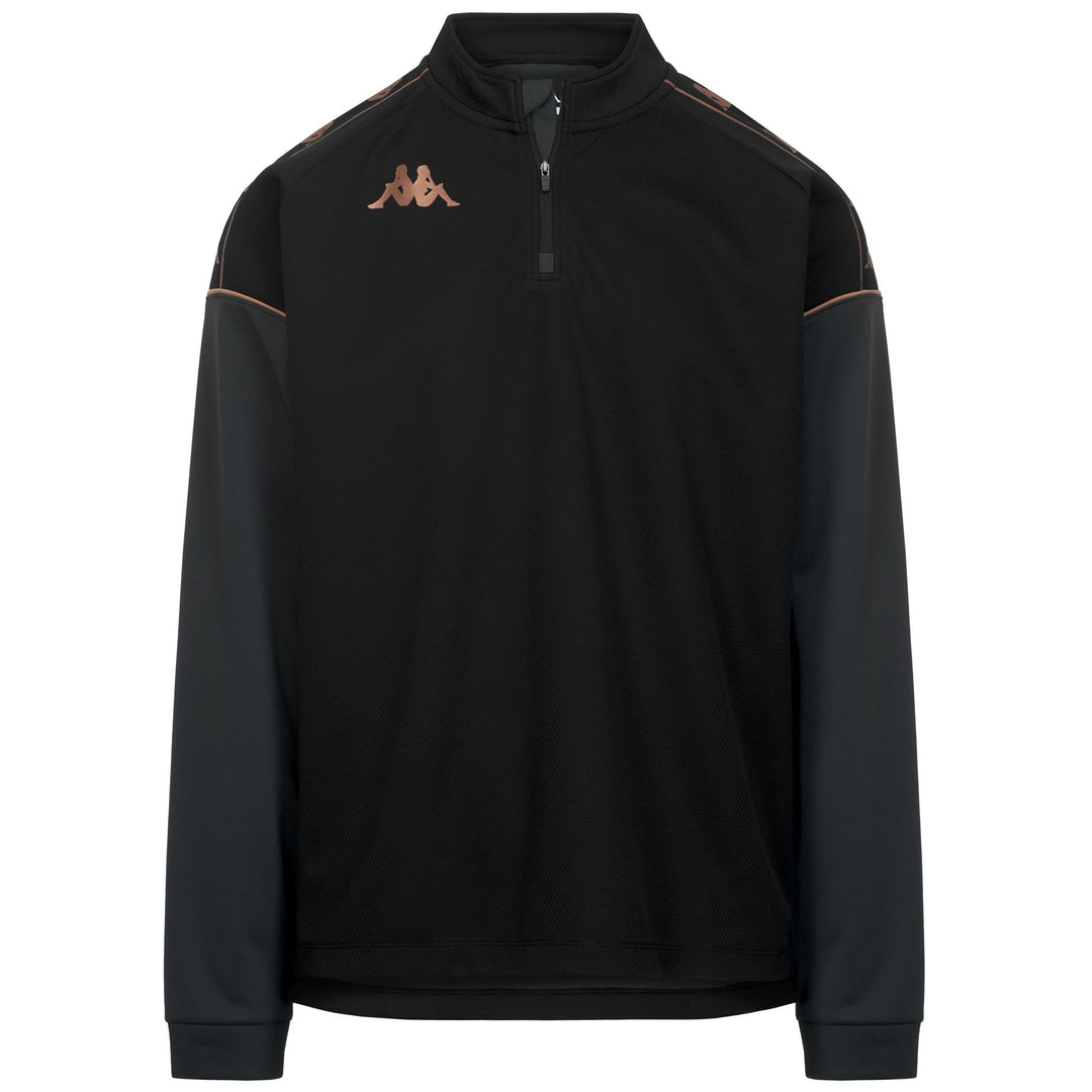 Black Men's Slim Fit Functional Fleece Jumper 01