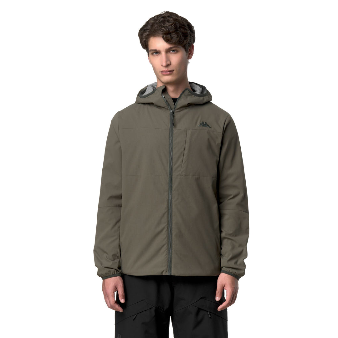 Green Men's Regular Fit Ski Jacket with Primaloft Thermal Lining 01