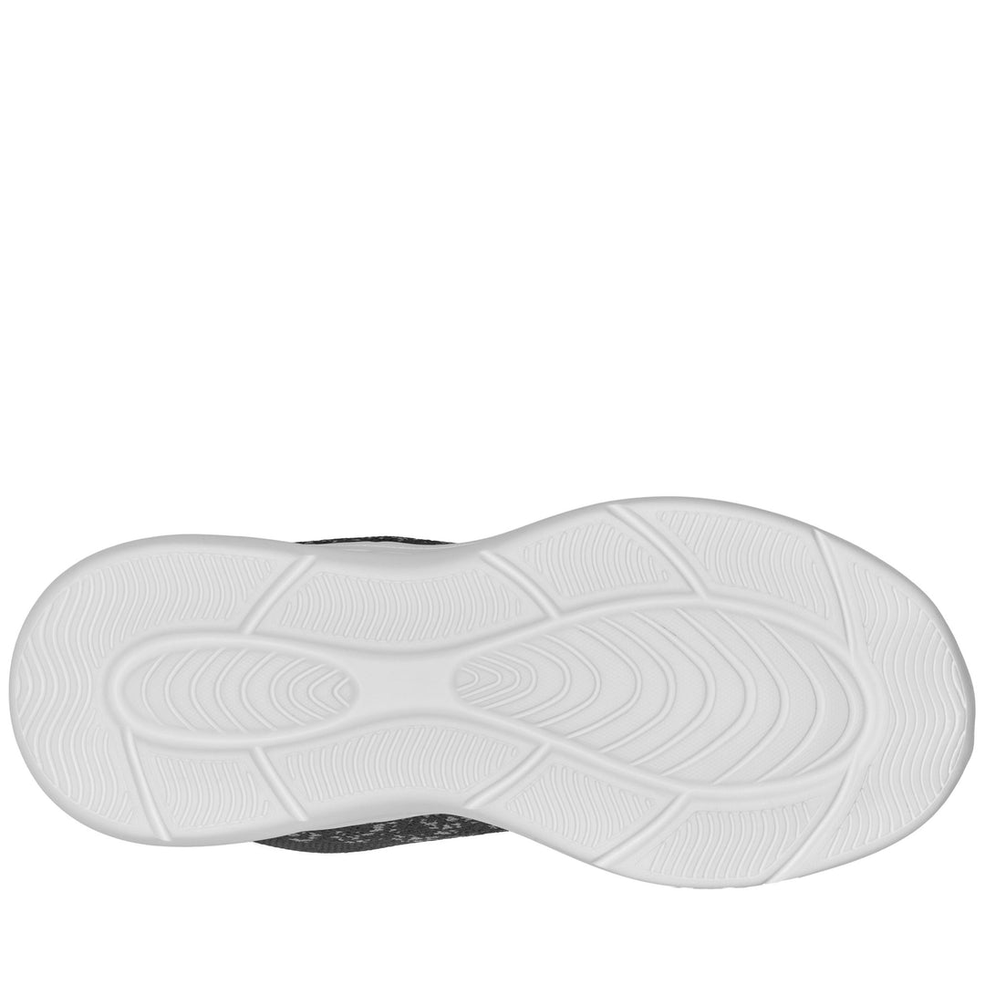 Black and Green Kid's Low Cut Walking Sneakers main