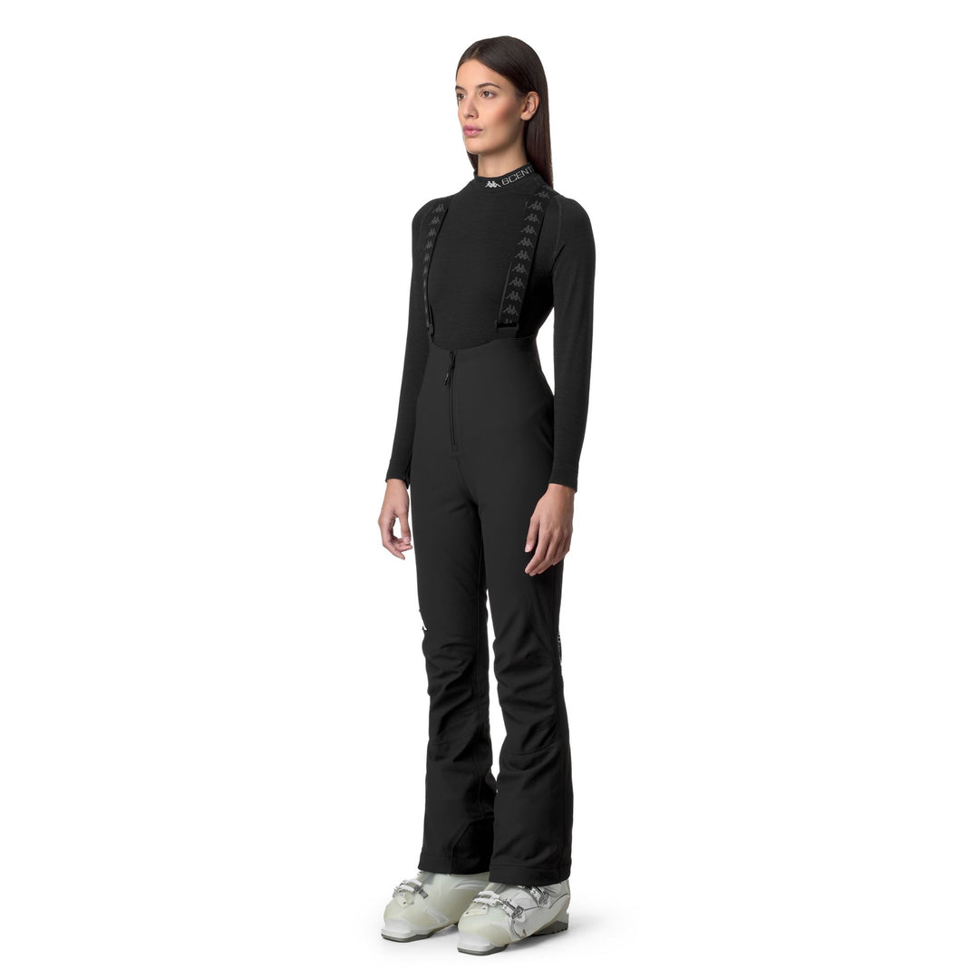 Black Women's High-Waisted Waterproof Sport Trousers main