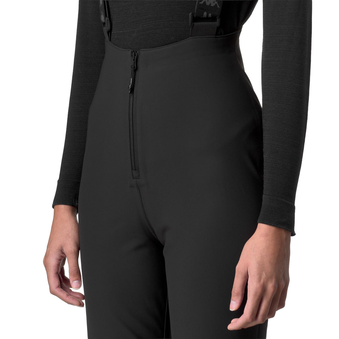 Black Women's High-Waisted Waterproof Sport Trousers main