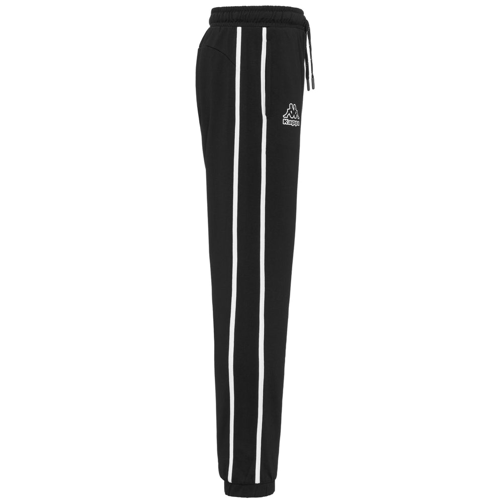 Black Men's Regular Fit Sport Trousers in French Terry 02