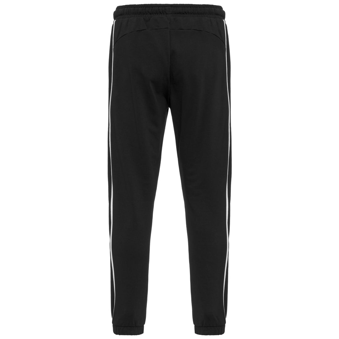 Pantalones deportivos negros de corte regular para hombre en tejido French Terry main