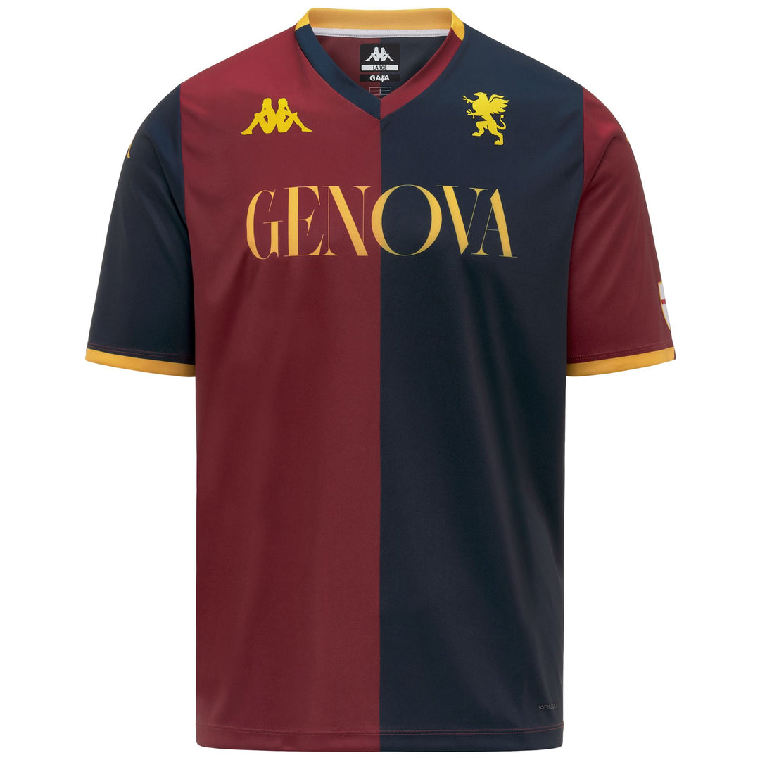 Red and Blue Men's Genoa CFC Active Jersey Shirt 01