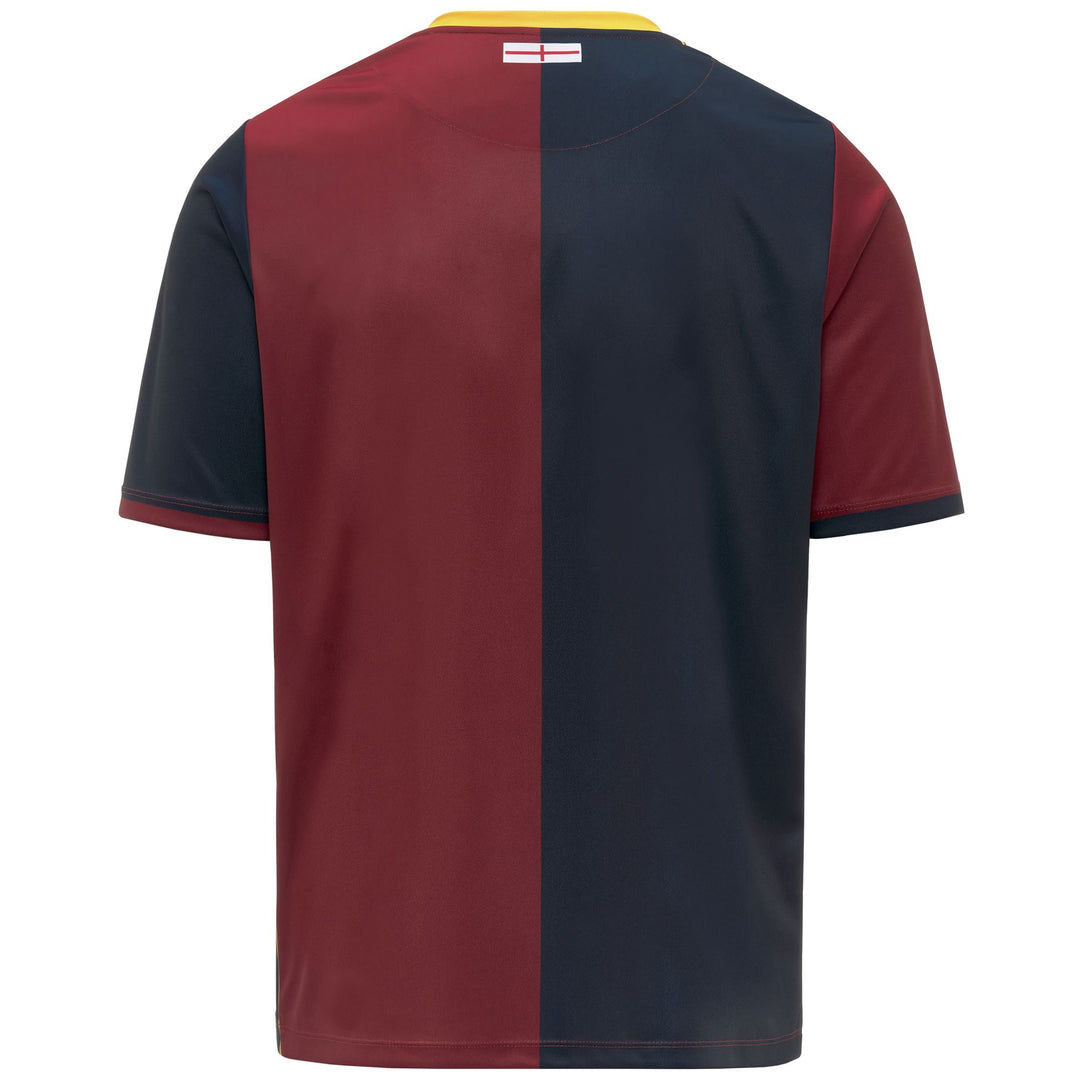 Maillot de football rouge Genoa pour homme avec impression par sublimation main