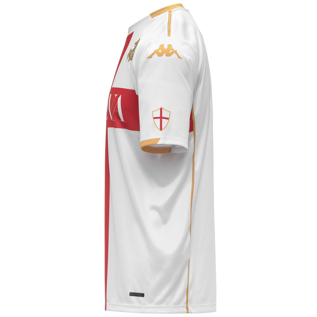 White and Red Men's Genoa Active Jersey Shirt main