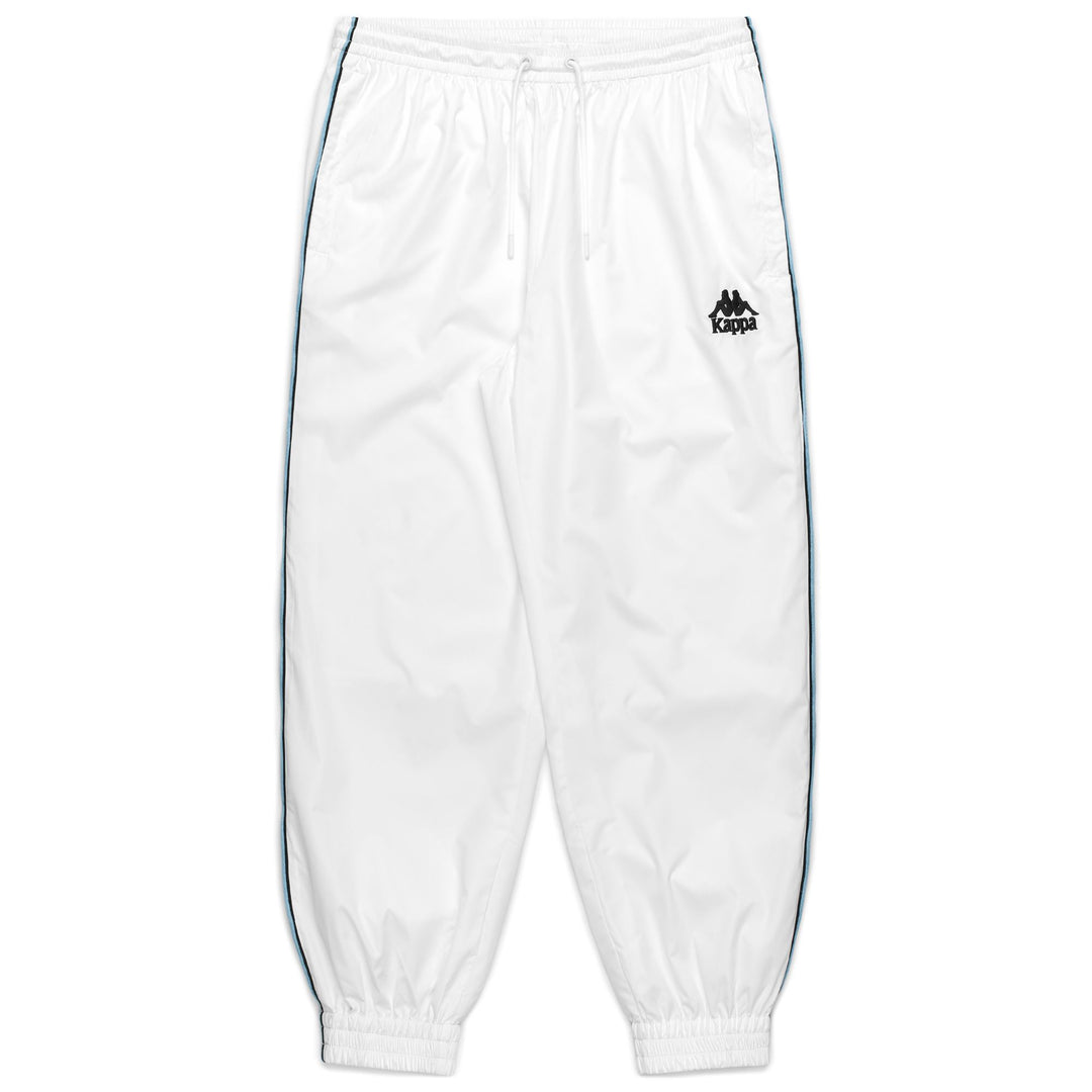 Pantaloni sportivi da uomo bianchi con fodera in rete e vita elasticizzata main