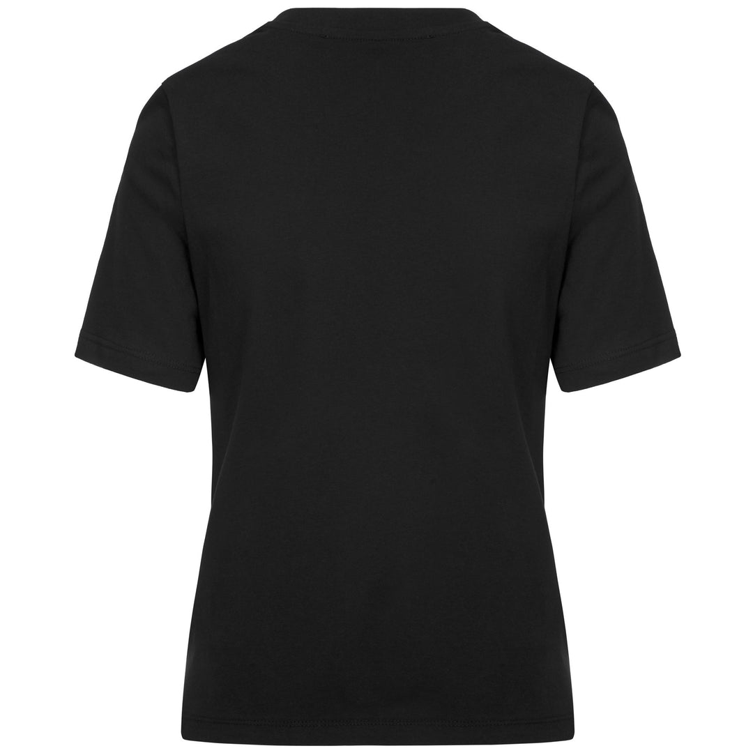 T-shirt de sport noir pour femme, coupe classique main