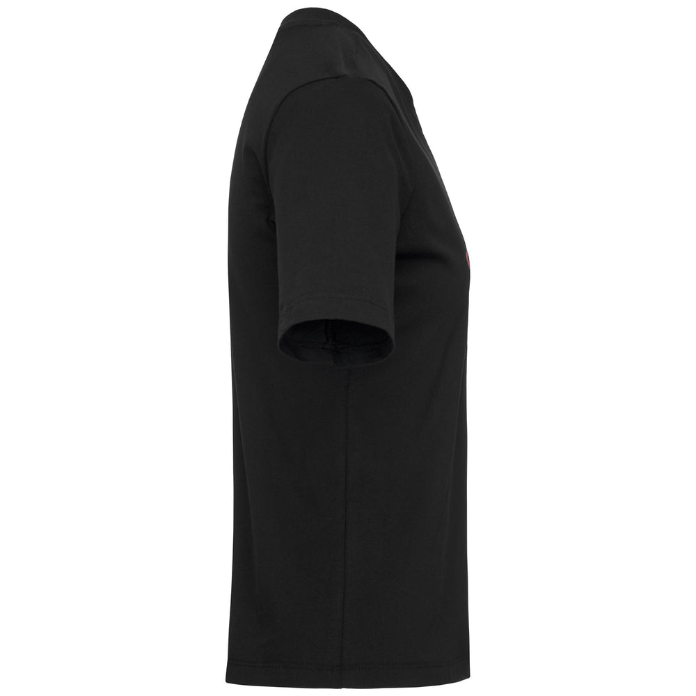 T-shirt sportiva da donna nera a vestibilità regolare 02