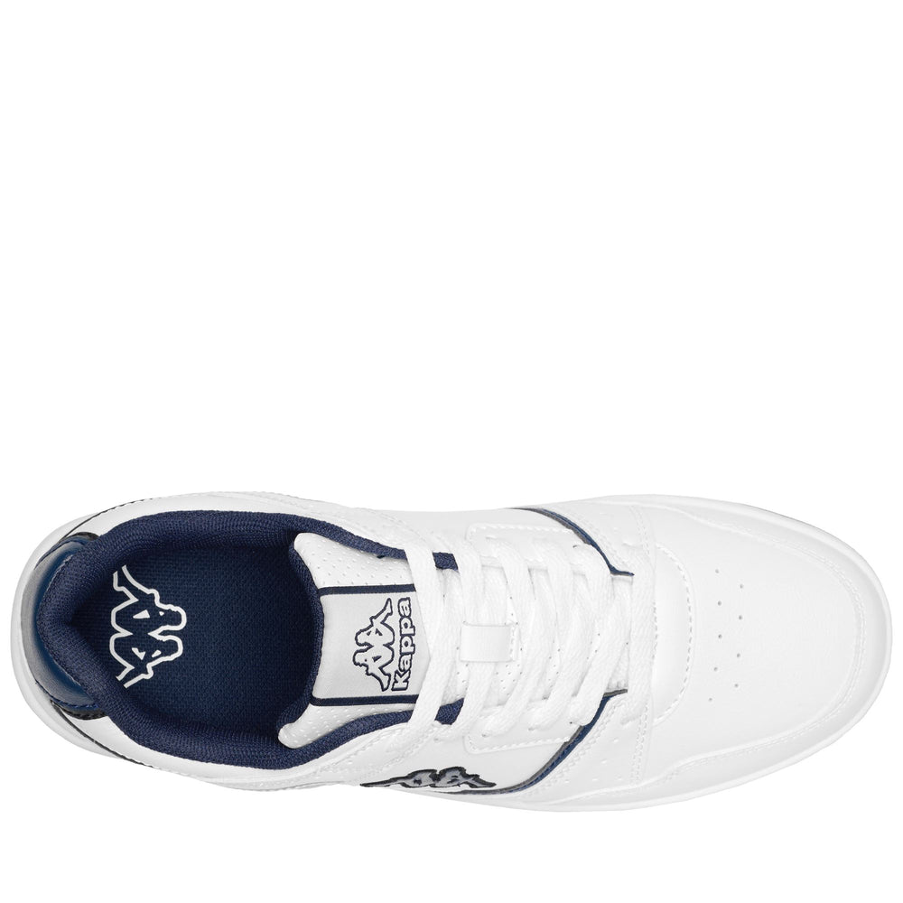 White blue Unisex Low Cut Sneakers with Synthetic Upper 02
