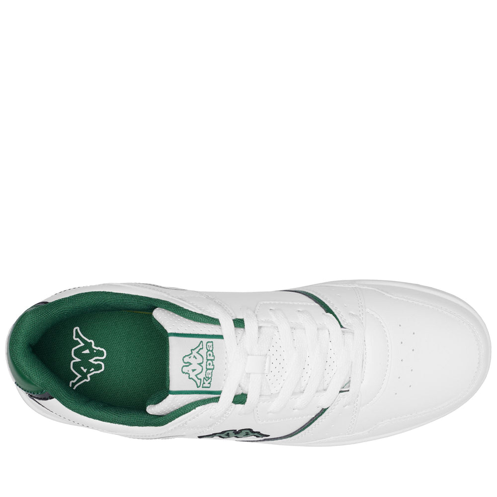 White green unisex low cut casual sneakers 02