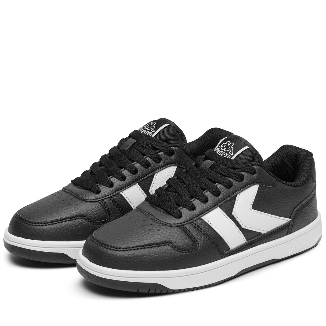 Black and white Unisex Low Cut Sneakers with Memory Foam 01