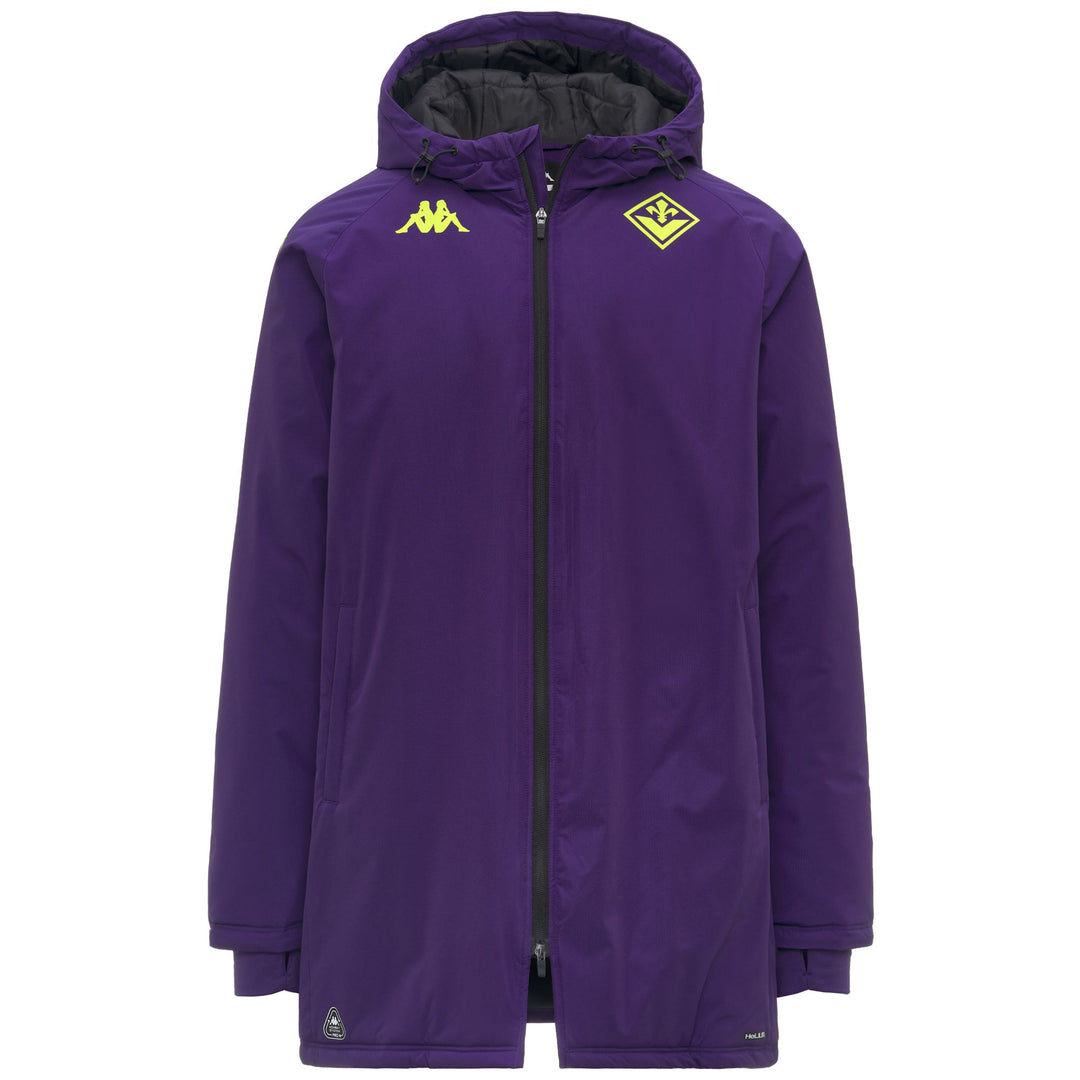 Violet Men's Long Training Padded Jacket for Fiorentina 01