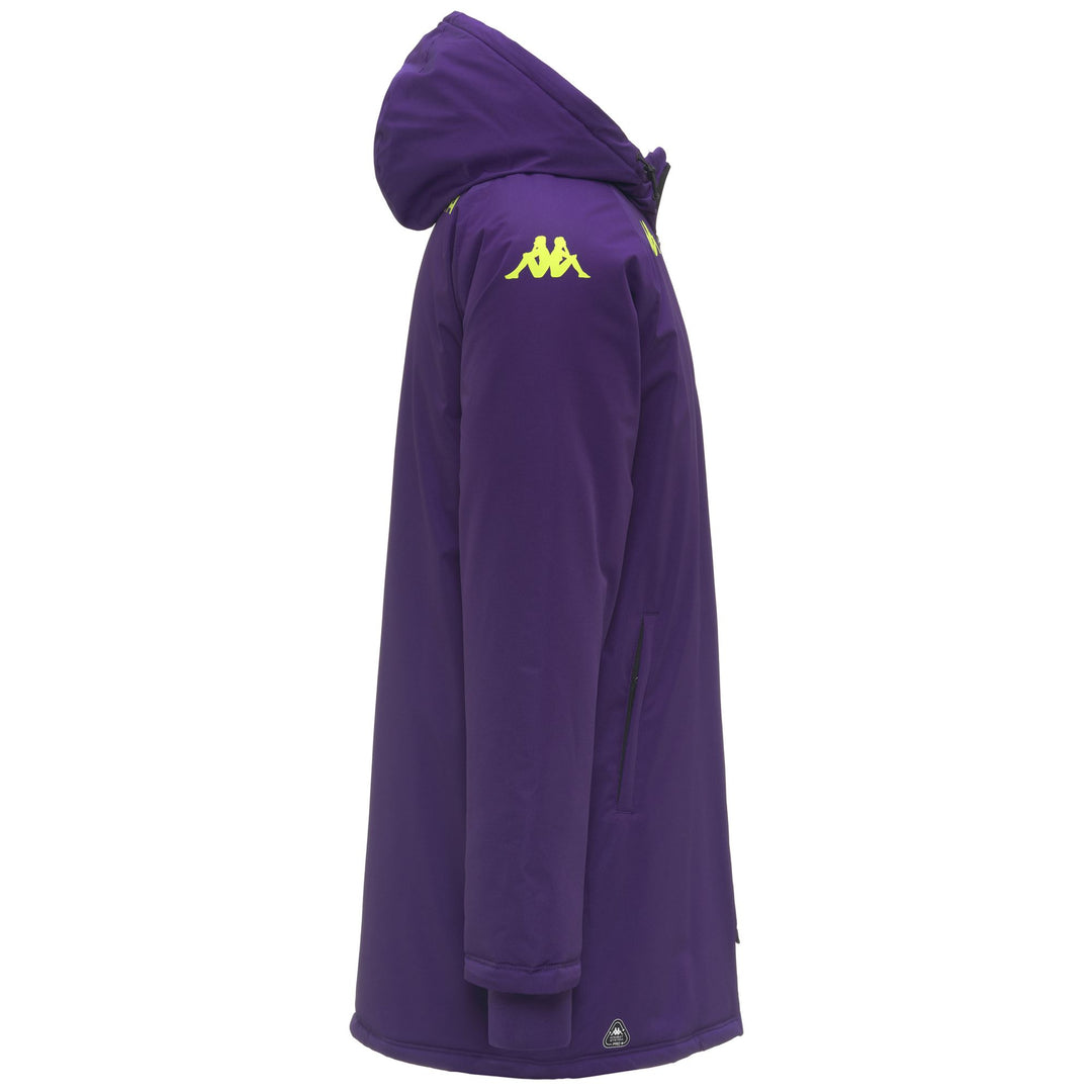 Chaqueta acolchada de entrenamiento larga violeta para hombre de la Fiorentina main