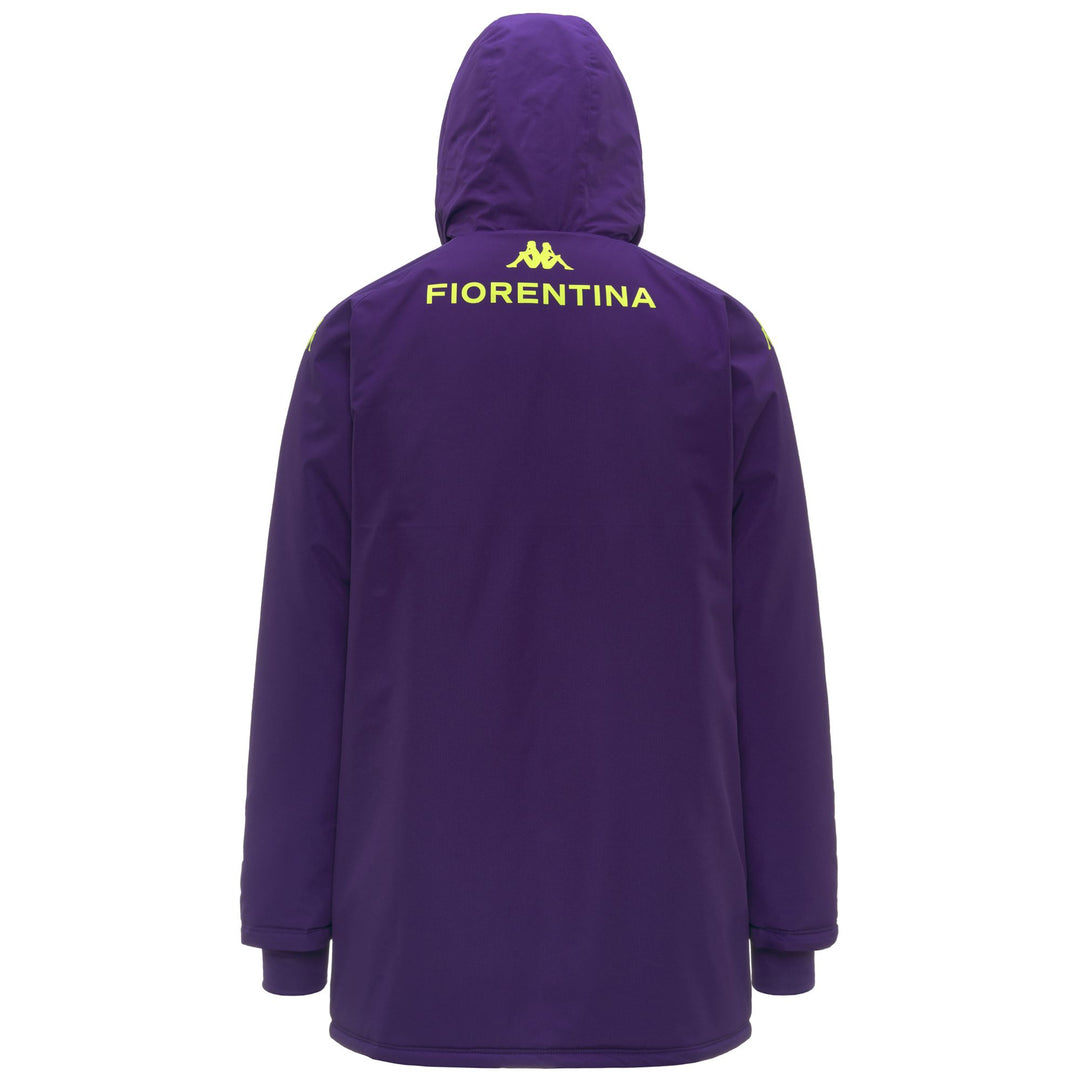 Chaqueta acolchada de entrenamiento larga violeta para hombre de la Fiorentina main