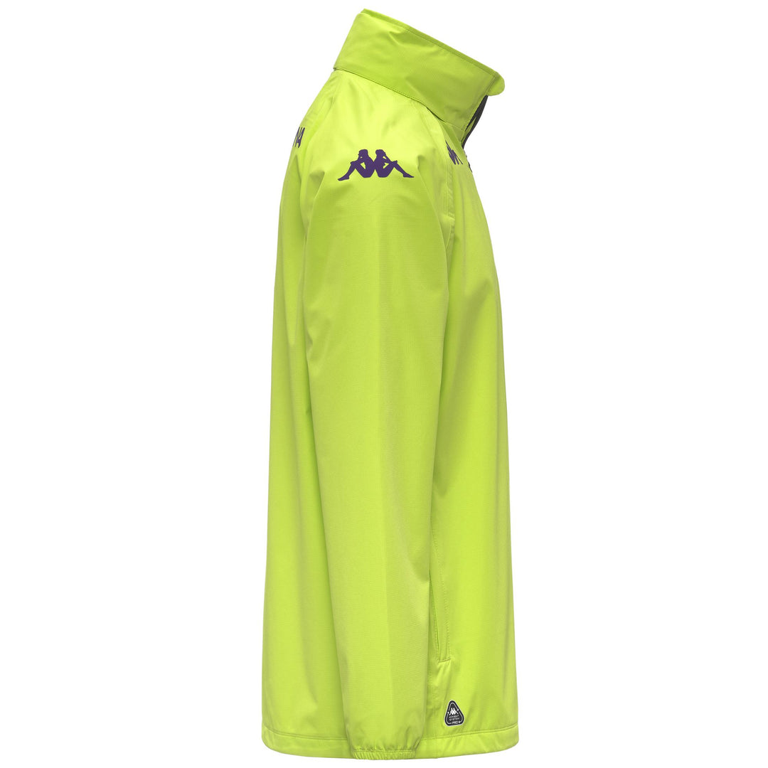 Veste imperméable d'entraînement de football ACF Fiorentina pour homme, verte main