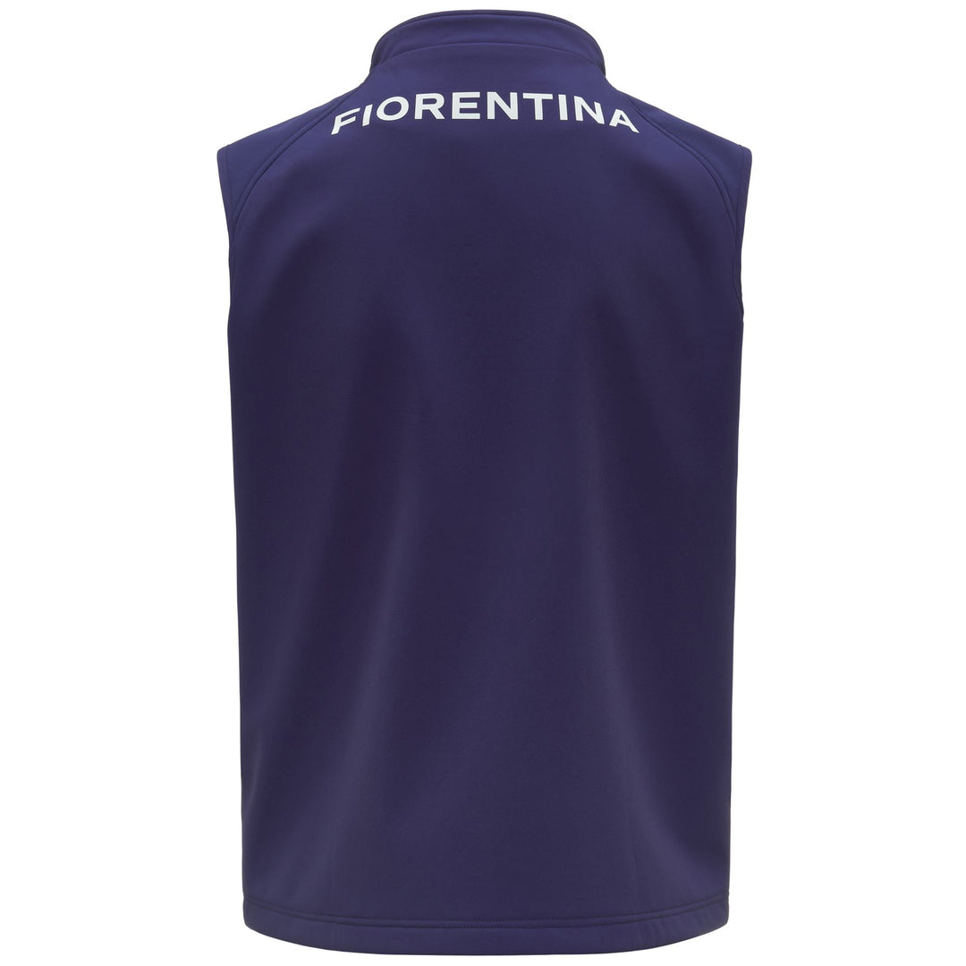 Chaqueta azul sin mangas para hombre con parche del equipo main