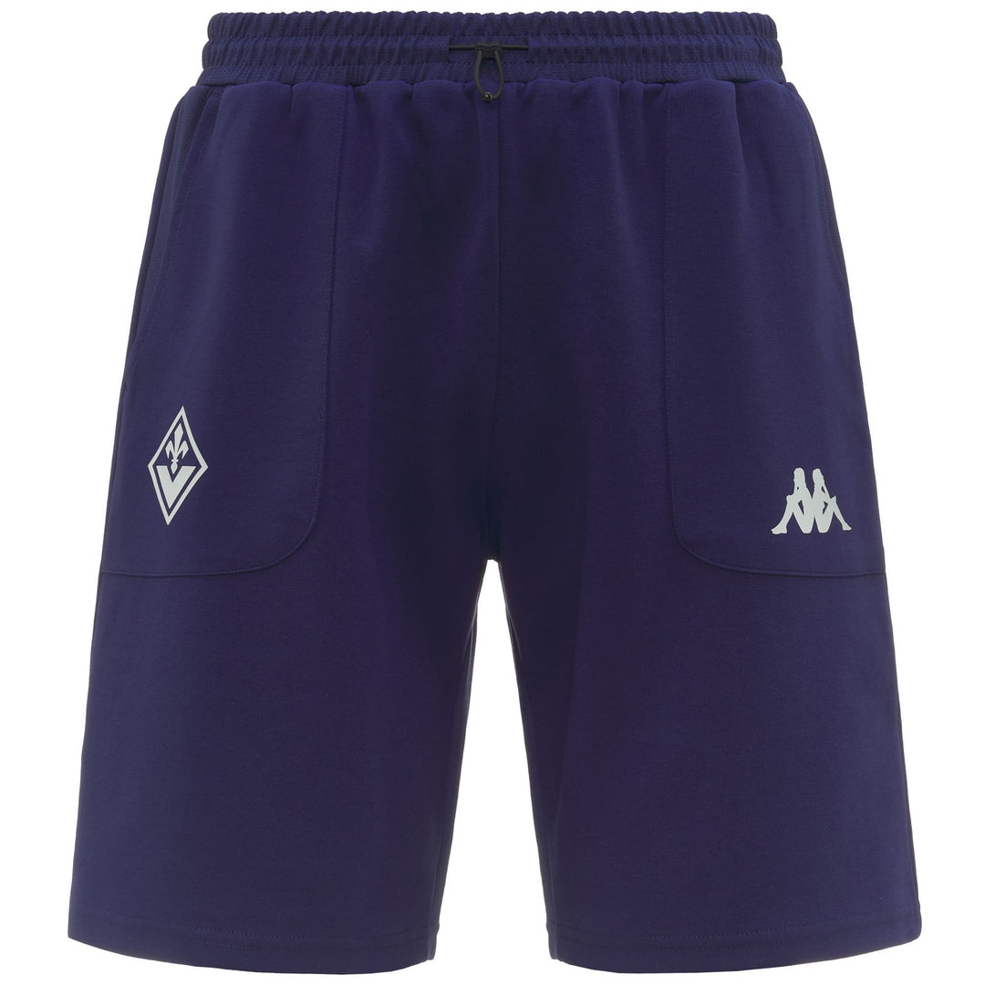 Blue Men's Sport Shorts with Elastic Drawcord 01