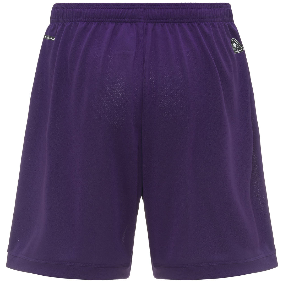Short d'entraînement de football ACF Fiorentina pour homme, violet, en tissu recyclé main