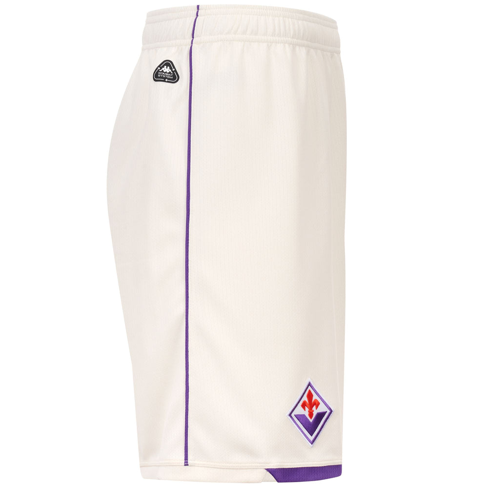 Short de football ACF Fiorentina blanc pour homme, en tissu texturé 02