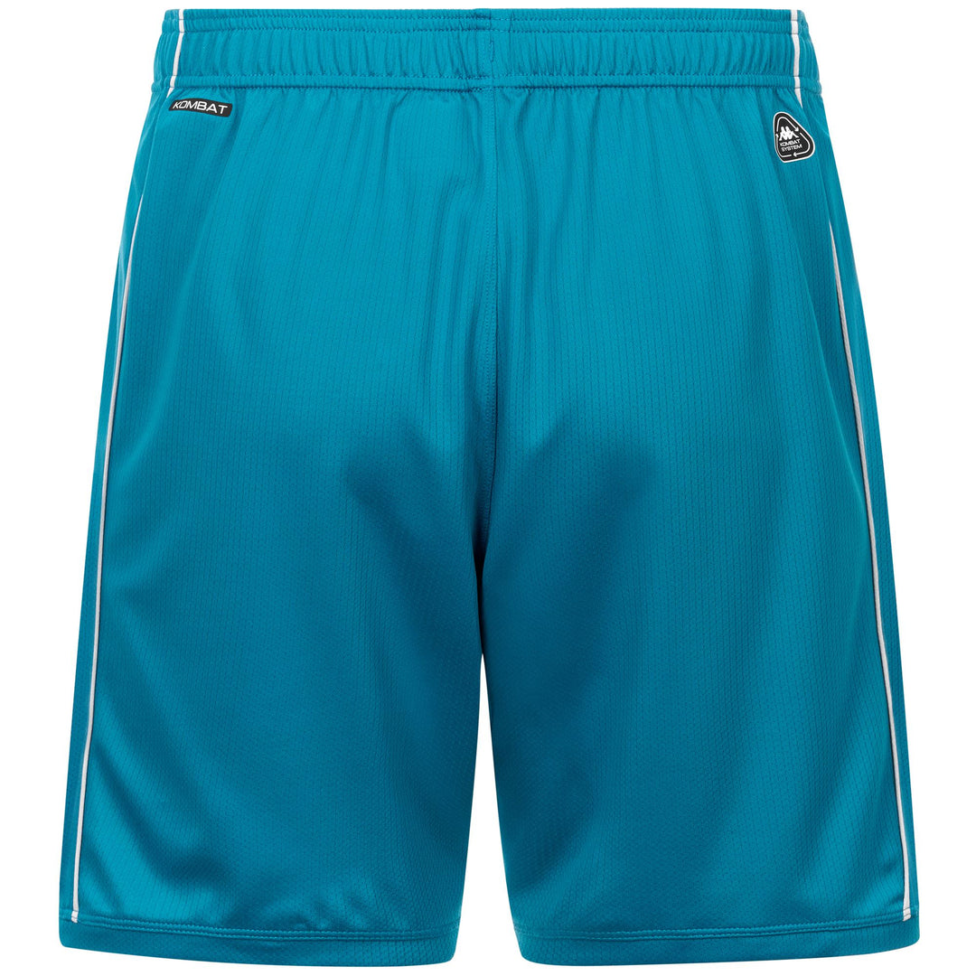 Turquoise grey Men's KOMBAT Ryder Sport Shorts with Team Patch main