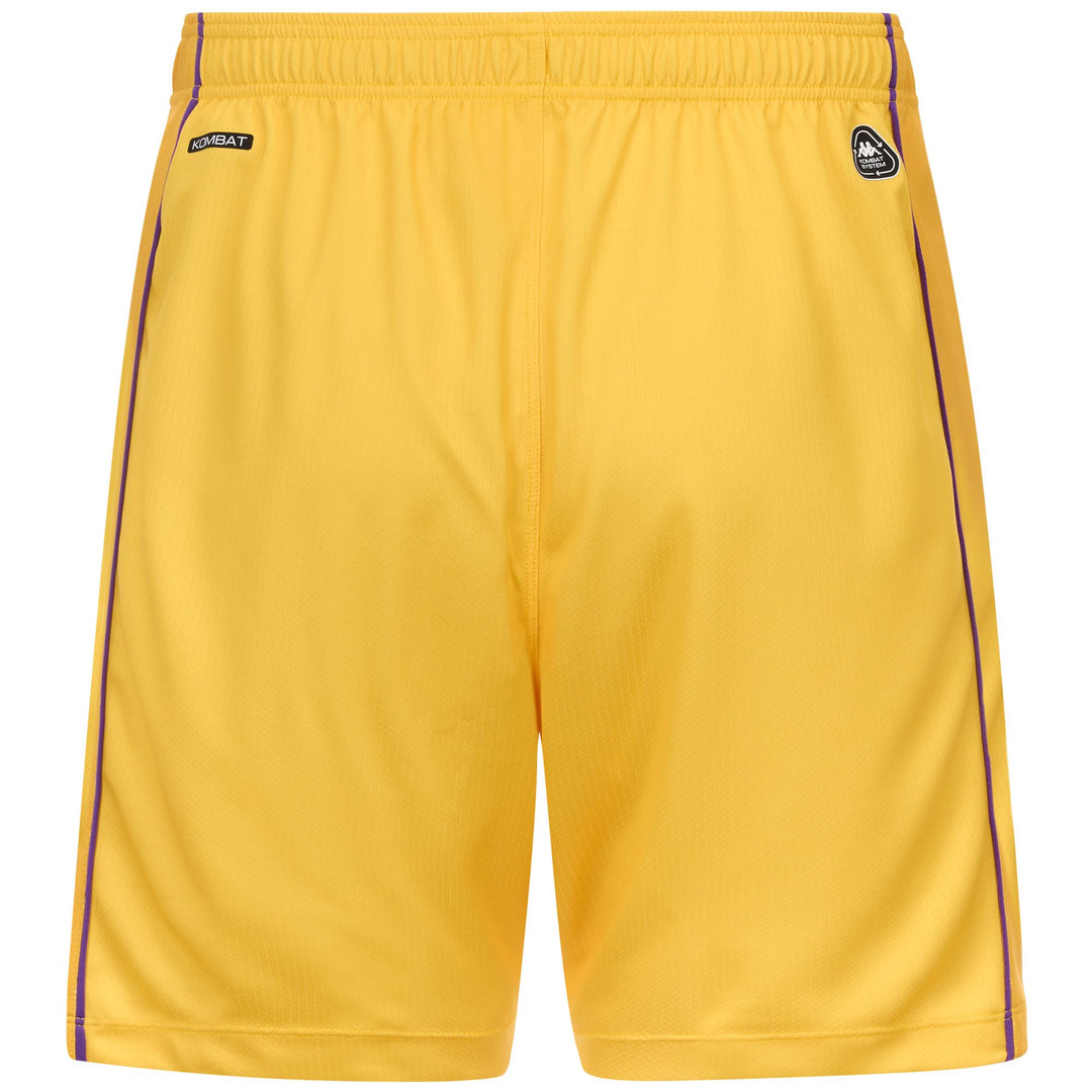 Pantalón corto de fútbol amarillo de la ACF Fiorentina para hombre en tejido texturizado main