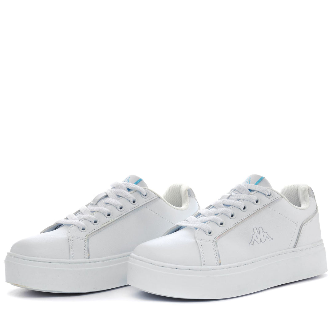 Sneakers sportive basse da donna grigio iridescente 01
