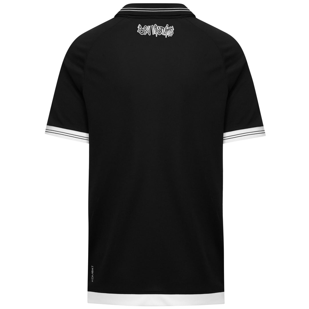Black Men's Active Polo Shirt with Team Logo main