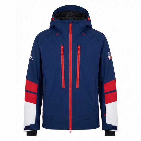 Blue Unisex Waterproof Mid Fit Padded Snowboard Jacket | Kappa