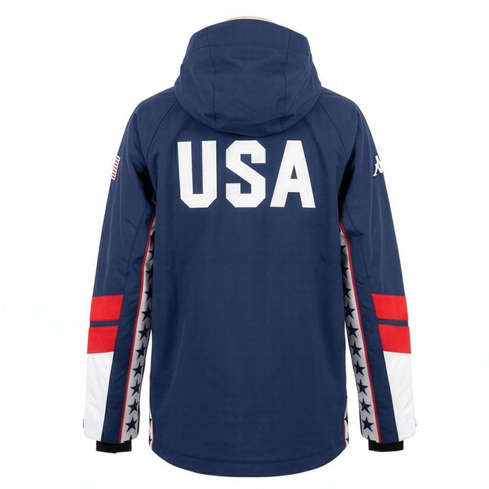 6CENTO 640 USA - Jackets - Mid - Unisex - BLUE CAVERN-RED TANGO-WHITE 02