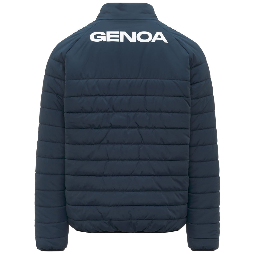 Veste matelassée slim fit Genoa Football bleue pour homme main
