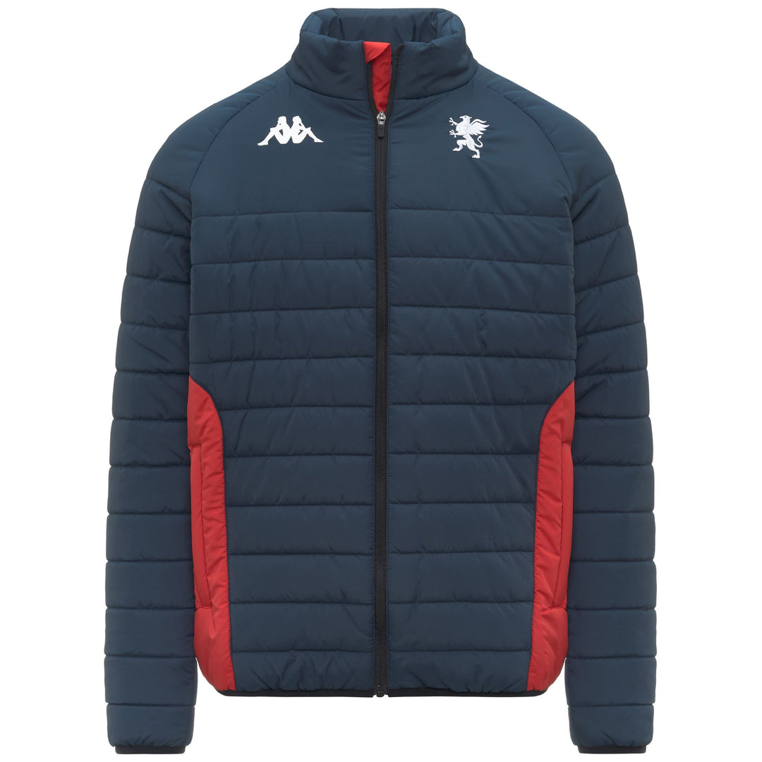 Dark Blue Men's Padded Jacket with Team Logo 01