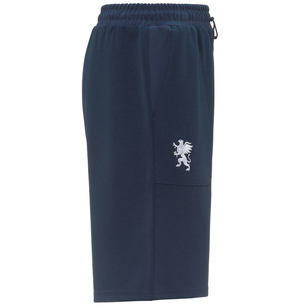 Dark blue Men's Sport Shorts with Pockets and Elastic Waist 02