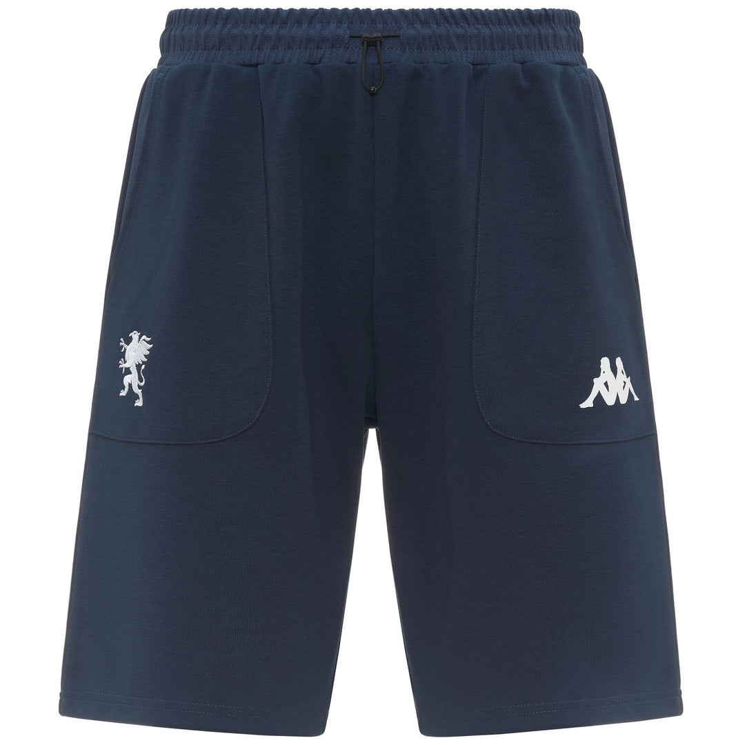 Dark blue Men's Sport Shorts with Pockets and Elastic Waist 01