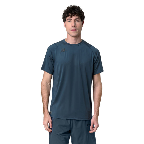 Blue Men's Regular Fit Stretch Training Shirt | Kappa
